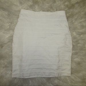 White pencil skirt